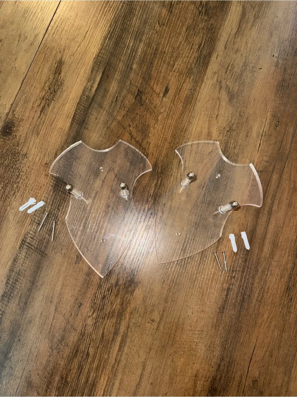 Acrylic Wall Mount Display Brackets for Swords or Knives